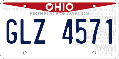 OH license plate GLZ4571