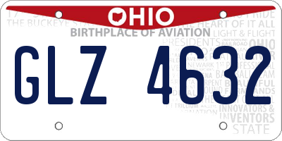 OH license plate GLZ4632