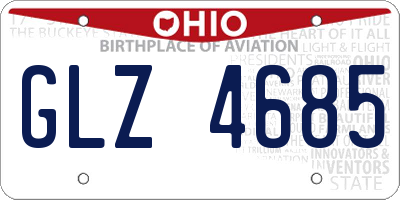 OH license plate GLZ4685