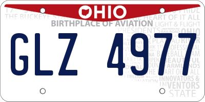 OH license plate GLZ4977