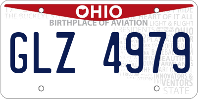 OH license plate GLZ4979
