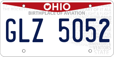 OH license plate GLZ5052