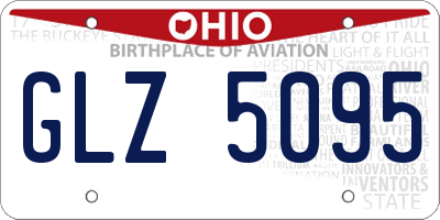 OH license plate GLZ5095