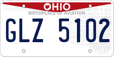 OH license plate GLZ5102