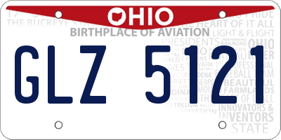 OH license plate GLZ5121