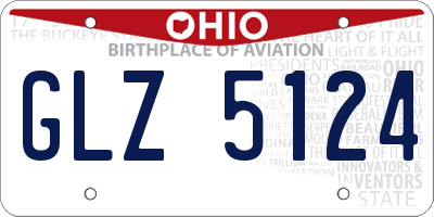 OH license plate GLZ5124