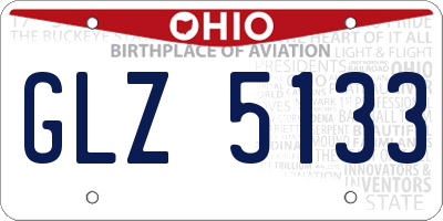 OH license plate GLZ5133