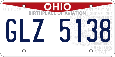OH license plate GLZ5138