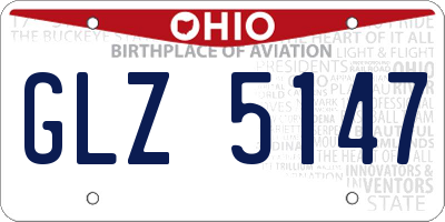 OH license plate GLZ5147