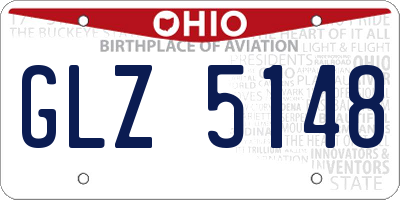 OH license plate GLZ5148