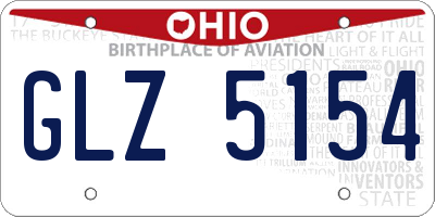 OH license plate GLZ5154