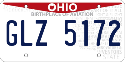 OH license plate GLZ5172