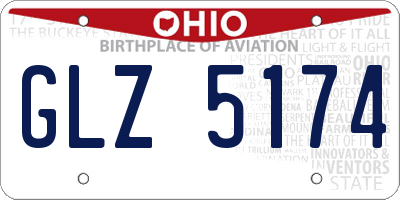 OH license plate GLZ5174