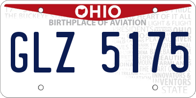 OH license plate GLZ5175