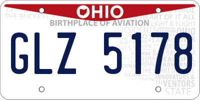 OH license plate GLZ5178