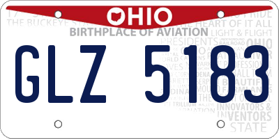 OH license plate GLZ5183