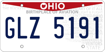 OH license plate GLZ5191
