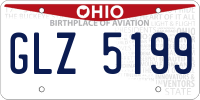 OH license plate GLZ5199