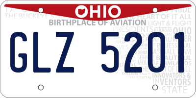 OH license plate GLZ5201