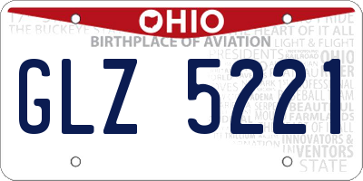 OH license plate GLZ5221