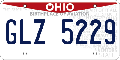 OH license plate GLZ5229
