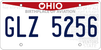 OH license plate GLZ5256