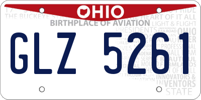 OH license plate GLZ5261