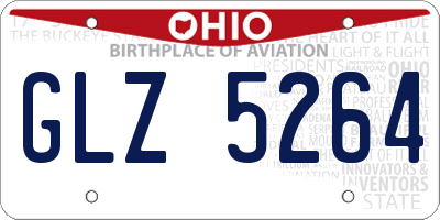 OH license plate GLZ5264