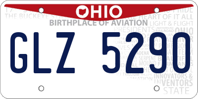 OH license plate GLZ5290