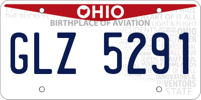 OH license plate GLZ5291