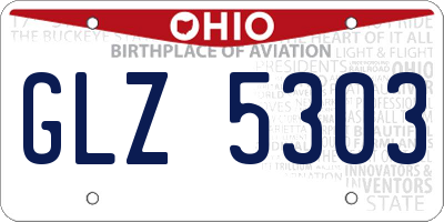 OH license plate GLZ5303