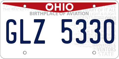 OH license plate GLZ5330