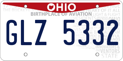 OH license plate GLZ5332