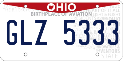 OH license plate GLZ5333