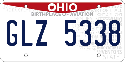 OH license plate GLZ5338