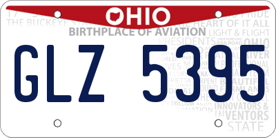 OH license plate GLZ5395