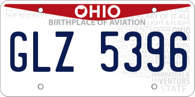 OH license plate GLZ5396