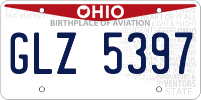 OH license plate GLZ5397