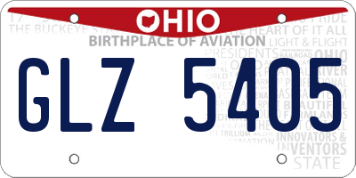 OH license plate GLZ5405