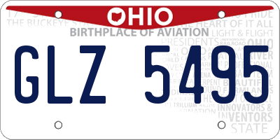 OH license plate GLZ5495