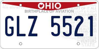 OH license plate GLZ5521