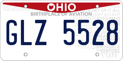 OH license plate GLZ5528