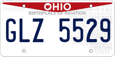 OH license plate GLZ5529