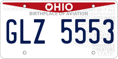 OH license plate GLZ5553