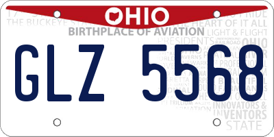 OH license plate GLZ5568
