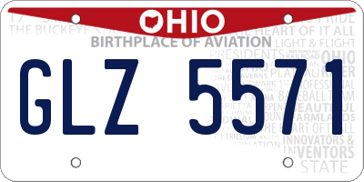 OH license plate GLZ5571