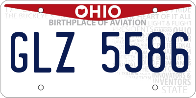 OH license plate GLZ5586