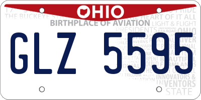 OH license plate GLZ5595