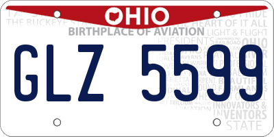 OH license plate GLZ5599