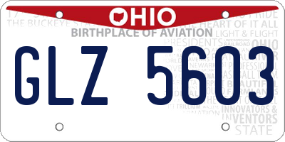 OH license plate GLZ5603